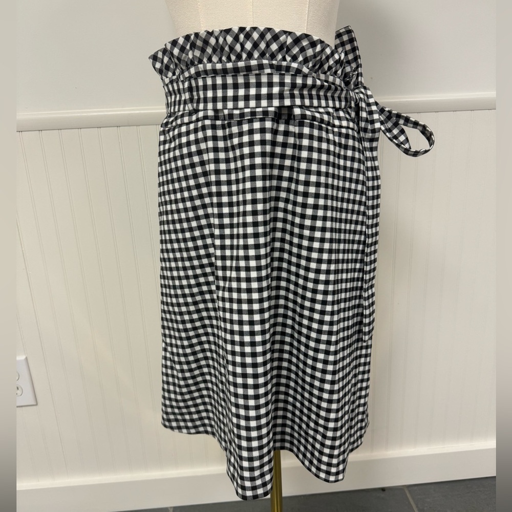NWOT Cynthia Rowley Black and White Gingham Skirt